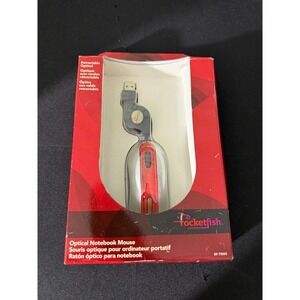 Rocketfish Optical‎ Notebook Mouse Small Red NEW Retractable USB RF-TRMS